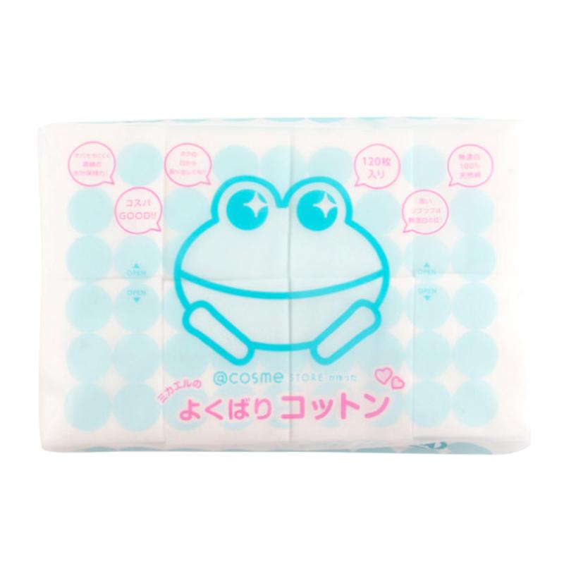 AT Cosme - Facial Cotton Pads (120 Sheets) | ORGANIC FACIAL COTTON FROM JAPAN'S NO.1 BEAUTY RETAILER, MADE IN JAPAN