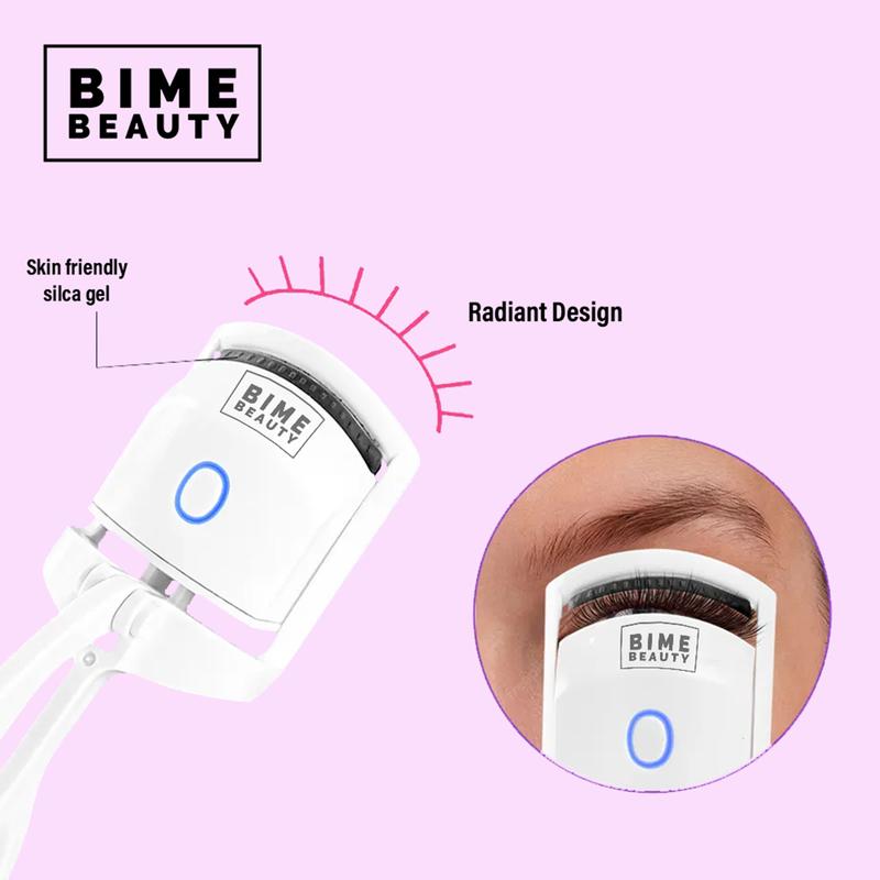 Bime Beauty Electric Heated Eyelash Curler | Long-Lasting Eyelash Curler Professional Eye Makeup Tool | Curl Eyelashes Effortlessly