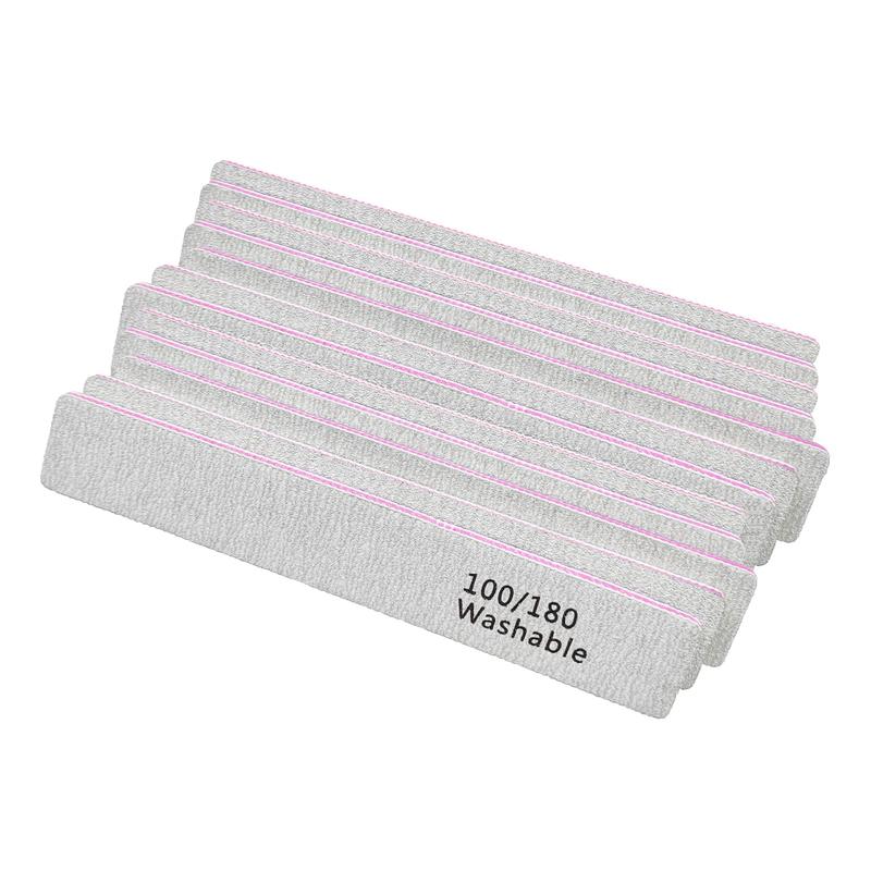 Nail Files 12 Pack Professional Reusable for Home Salon Gifts Manicure