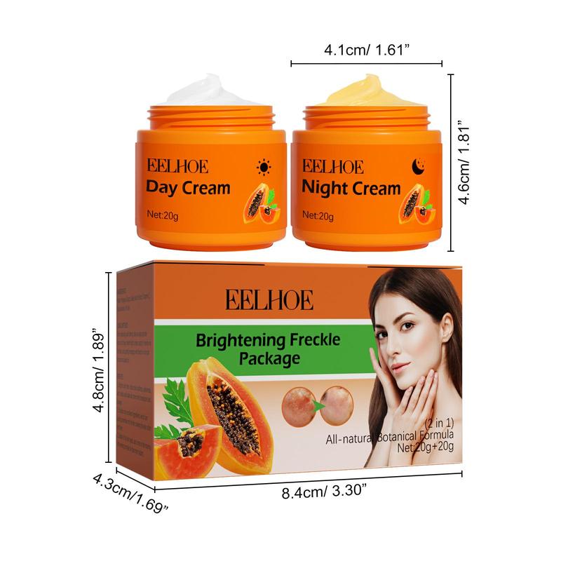 Papaya Extract Moisturizing Creams, 2 Counts set Nourishing and Soothing Creams, For Reducing The Look Or The Signs Of Aging