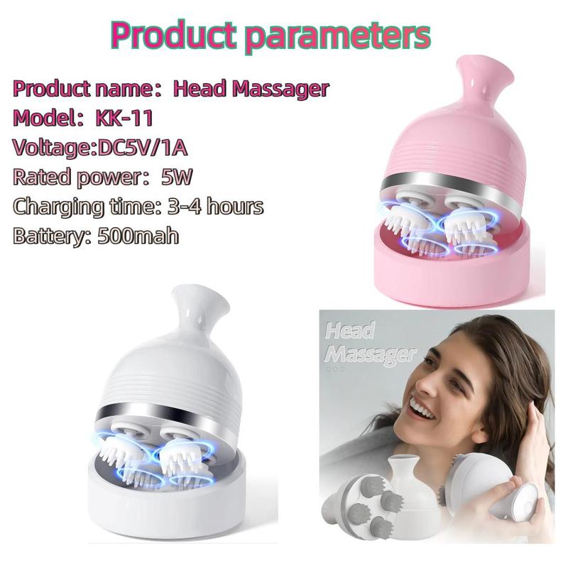 Electric Octopus Head Massager, 1 Box Dragon Grip Massage Kneading Cat Pet Scalp Massager, Personal Care Appliances for Home & Travel