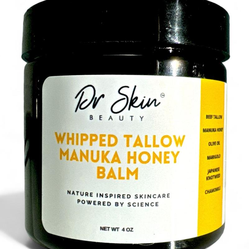 Dr Skin Whipped Tallow Manuka Honey Balm for Dry and Breakout Prone Skin - Moisturizers - Skincare  Gentle Moisturizing Hydrating Sensitive Comfort Skin Repair Moisture