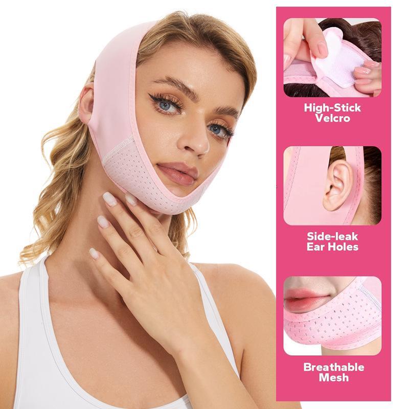 Breathable Face Lifting Band, Comfort Chin & Face Wrapping Bandage Cover, Face Tightening Band for Women Girls, Professional Skincare Tools