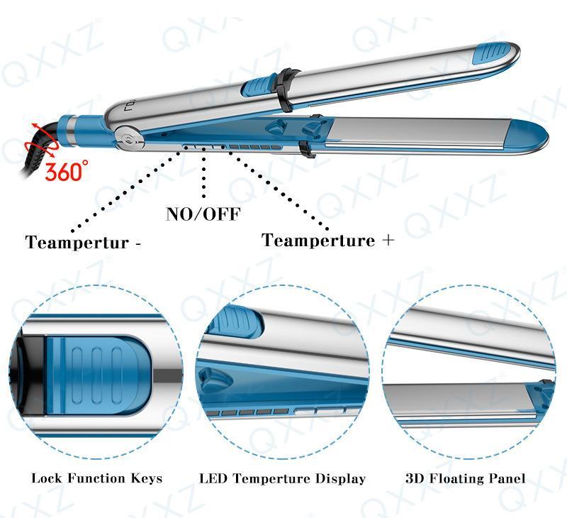 Nano Titanium Prima lonic HairStraightener, Cur and Straighten HairWith One Professional Tool Comfort