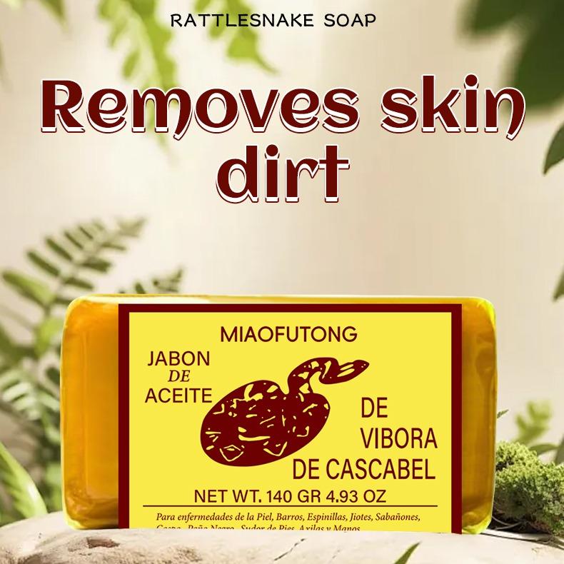 Snake oil soap - soothes dry and sensitive skin, gentle, relieves itching, brightens the skin, suitable for both men and women, making the skin more delicate