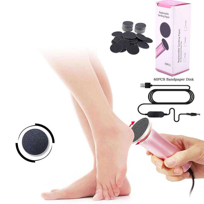 Electric Foot File, 1 Set Portable Foot Callus Remover, Foot File Tool with Speed Controller, Professional Pedicure Tool for Men and Women