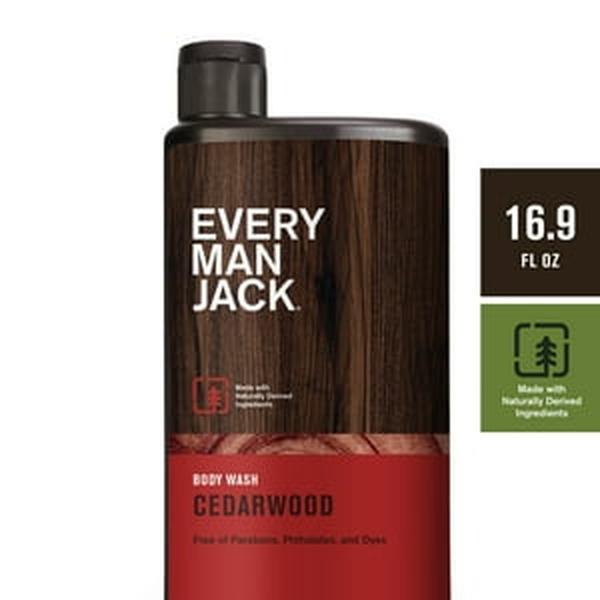 Every Man Jack Body Wash and Shower Gel Cedarwood 16.9 fl oz Gel