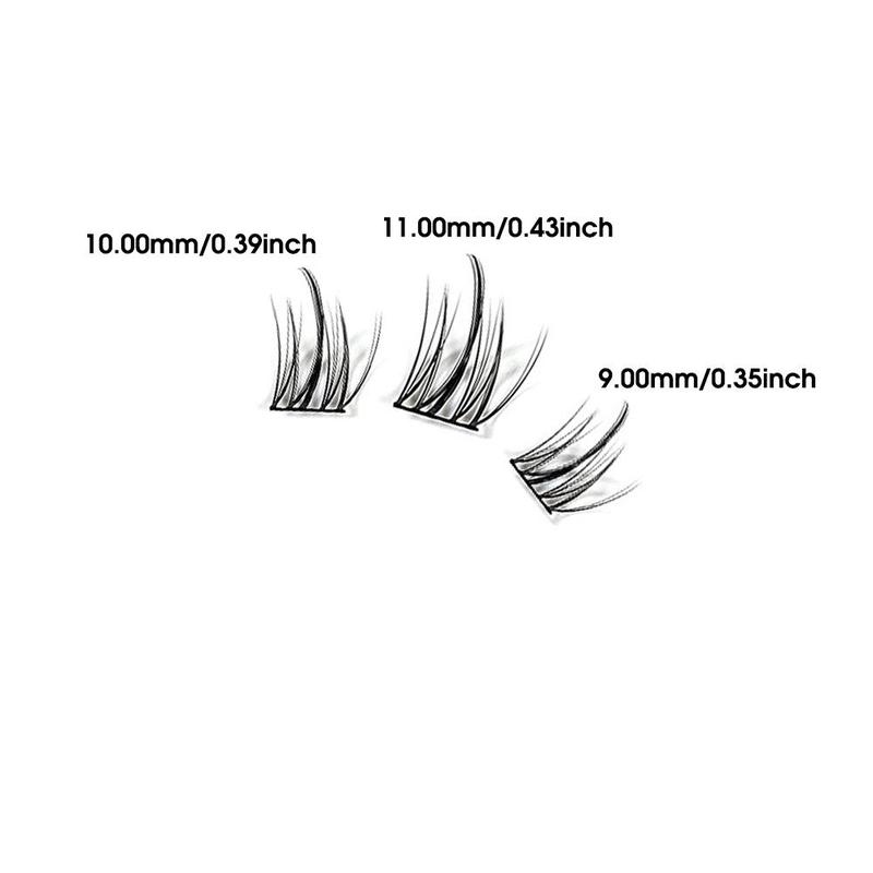 C Curl   Individual False Eyelashes, 1 Set Natural Look Eyelash Extensions, Self Grafting Eyelash Clusters, False Eyelashes Clusters