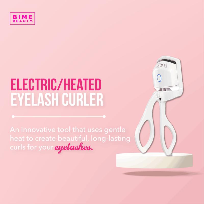 Bime Beauty Electric Heated Eyelash Curler | Long-Lasting Eyelash Curler Professional Eye Makeup Tool | Curl Eyelashes Effortlessly