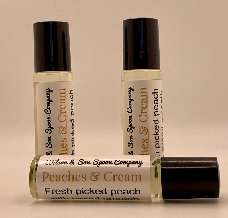 Peaches and Cream Roll-On Body Oil by Small Business in Kansas City