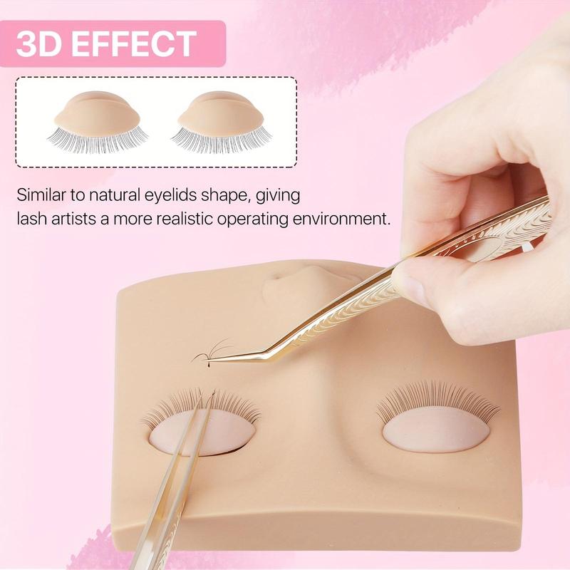 Reusable Eyelash Practice Mask, 1 Count Reusable Eye Lash Mannequin for Eyelash Extensions Practice, Makeup Tool for Women