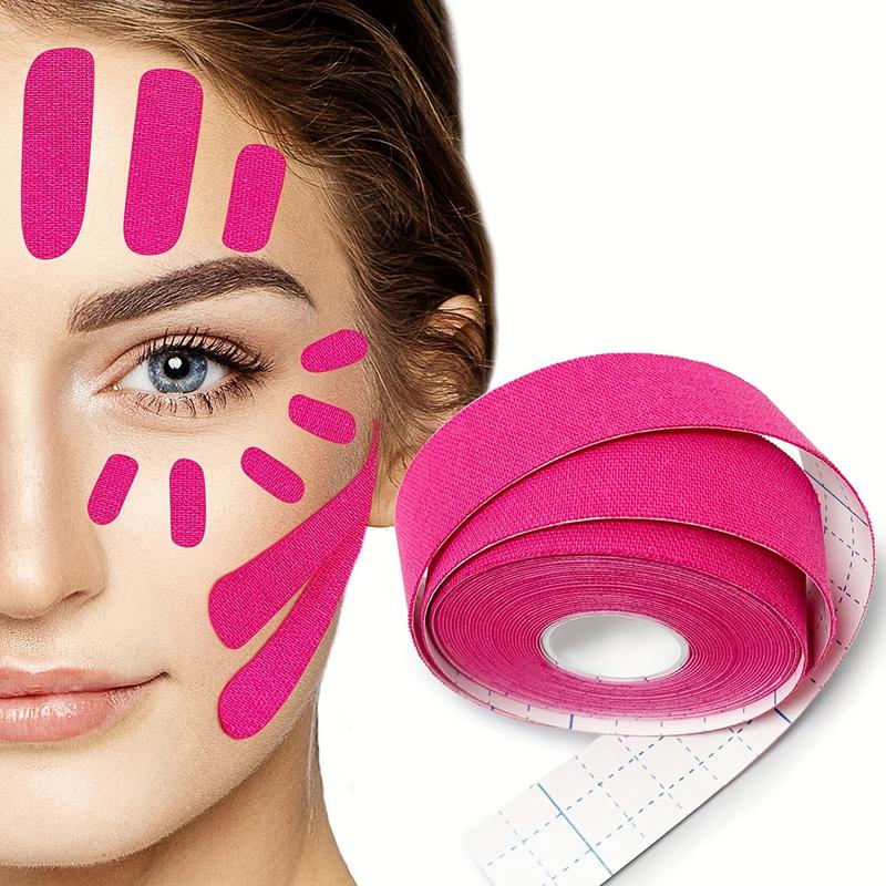 Wrinkle Patches - Face Eye Neck Lift Tape - Smooth Wrinkle Tape - Multifunctional Elasticity Forehead Frown Eye Facial Neck Lip Mouth Wrinkles Care Band Mask Sticker Chin Strap - 0.98inch * 196.85inch