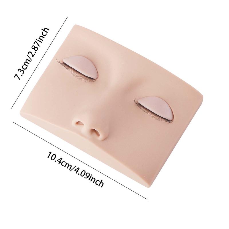 Reusable Eyelash Practice Mask, 1 Count Reusable Eye Lash Mannequin for Eyelash Extensions Practice, Makeup Tool for Women