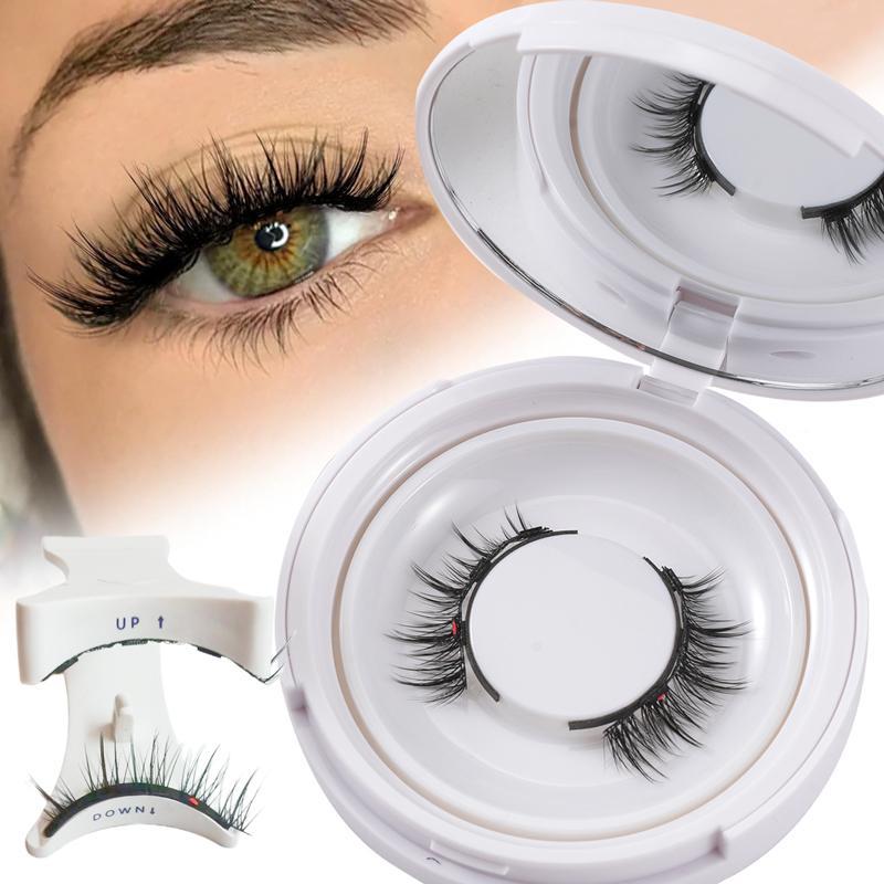 Magnetic Eyelashes, 1 Pair Natural Style Reusable False Eyelashes, Simple and Fast Eyelashes, Eye Makeup Product for Women & Girls, Christmas Gift