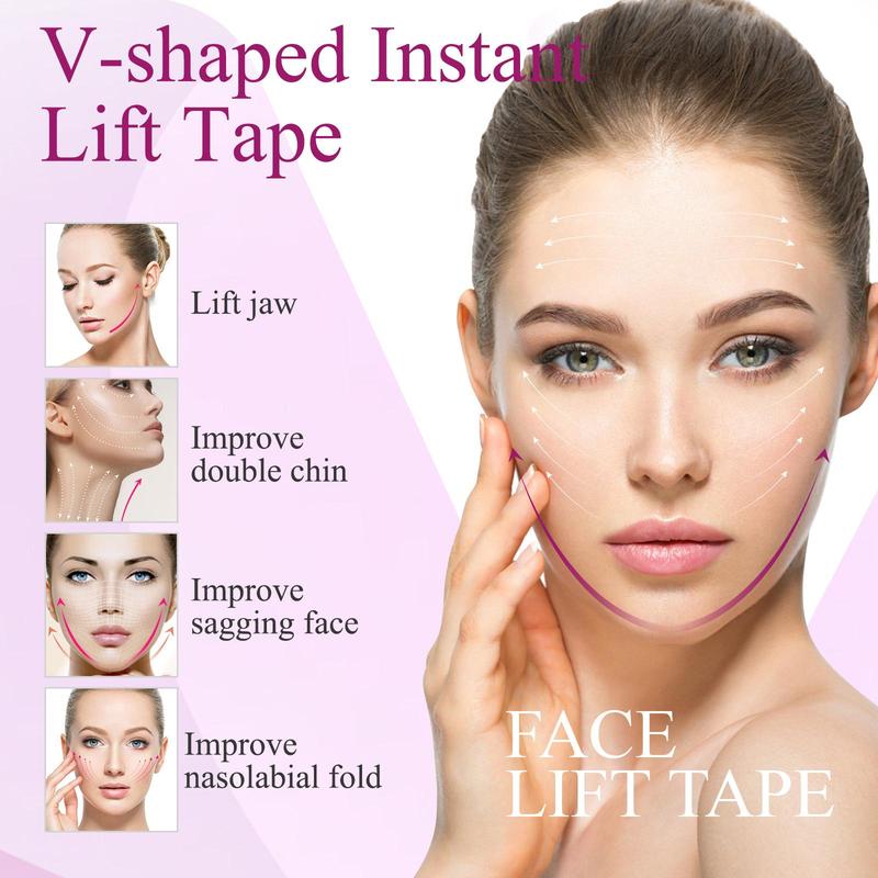 Invisible Facial Lift Patch, 120pcs box Face Firming Tape, Facial Skin Lifting Sticker, Facial Skin Care Tool for Women, Christmas Gift