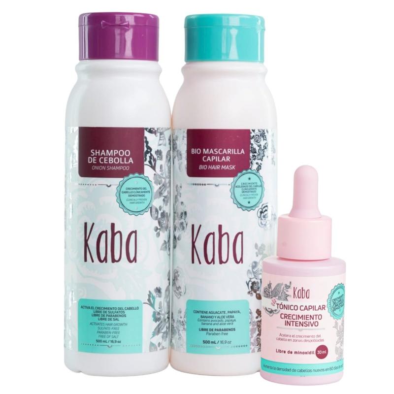 Kaba Hair Repair and Growth Kit | Hair Tonic, Onion Shampoo and Biomask