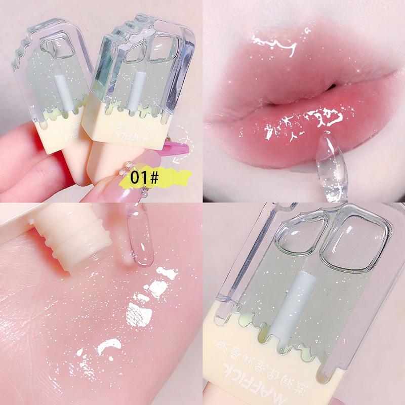 Portable Lip Oil, 3 Counts set Moisturizing Lip Balm, Hydrating Glossy Lip Glaze Stick, Plumping Lip Oil for Girls & Women