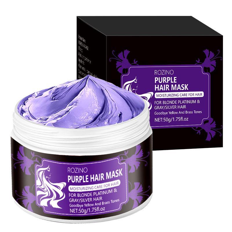 Purple Hair Mask, 1 Box Deep Moisturizing Hair Mask, Revitalizes Hair, Suitable for Damaged Hair