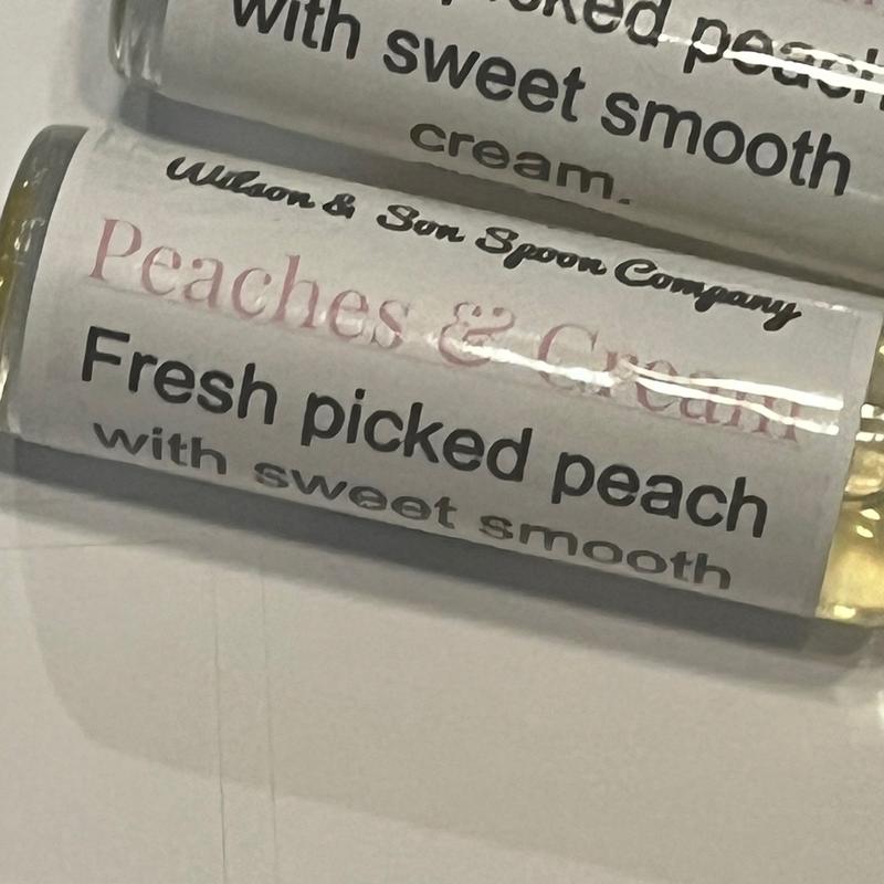 Peaches and Cream Roll-On Body Oil by Small Business in Kansas City