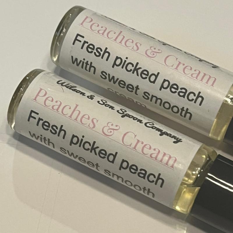 Peaches and Cream Roll-On Body Oil by Small Business in Kansas City