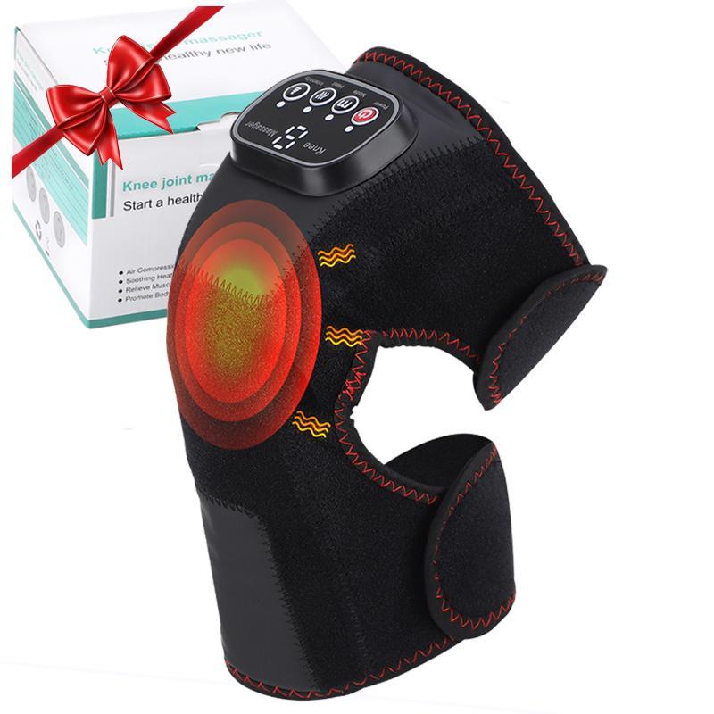 3 Speed Adjustable Knee Massager, Airbag Hot Compress Knee Massage Tool, Professional Leg Massager for Home & Travel