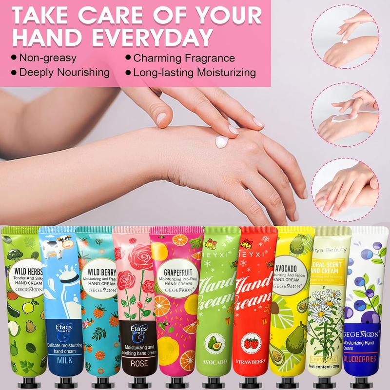 60pcs Moisturizing Hand Cream, 5pcs set Hand Skin Soothing Hand Oil, Cracks Caring Hand Cream, Hand Care Product for Women & Men