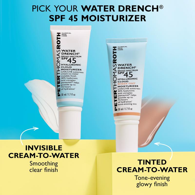 Peter Thomas Roth Water Drench Broad Spectrum SPF 45 Hyaluronic Cloud Sheer Tint Moisturizer