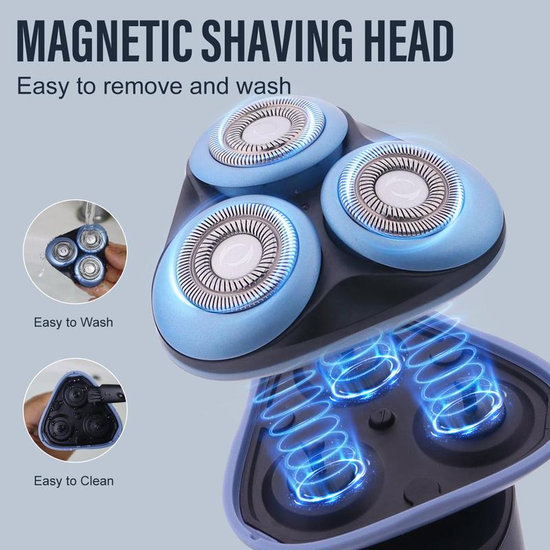 4 in 1 Electric Shaver, 1 Set Multifunctional LCD Dispaly Shaver, Waterproof Washable Electric Razor, Great for Men Stylists Barbershop Salon Home Use