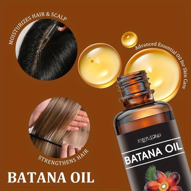 Batana Oil Hair Care Essential Oil, 2 Counts Deep Moisturizing & Smoothing Hair Oil, Hair Care Products for Dry & Damaged Hair