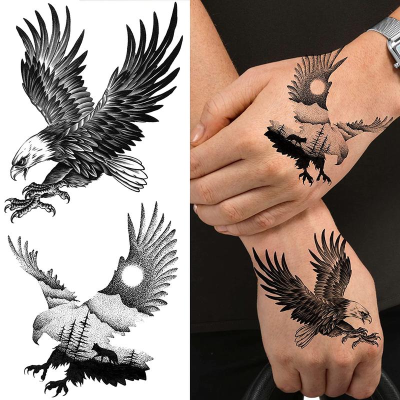 Animal & Figure Pattern Temporary Tattoo Sticker, 10pcs set Realistic Fake Tattoo Decals, Waterproof Body Art Stickers for Women Men