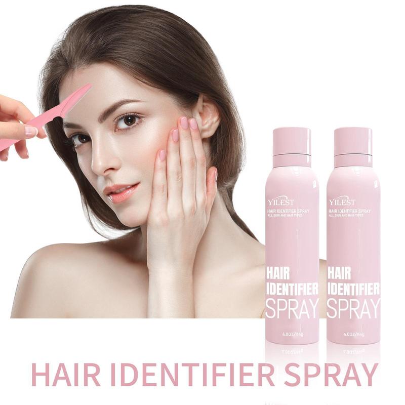 1 Bottle Hair Identifying Spray for Face Shaving Dermaplaning - Skin Body Hair Identifier Spray with Razors for Woman Gifts