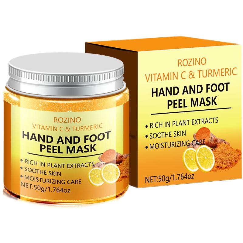 VC and turmeric hand and foot masks brighten skin tone, remove dead skin, Smooth and soft, Deep moisturizing care, Gentle skincare