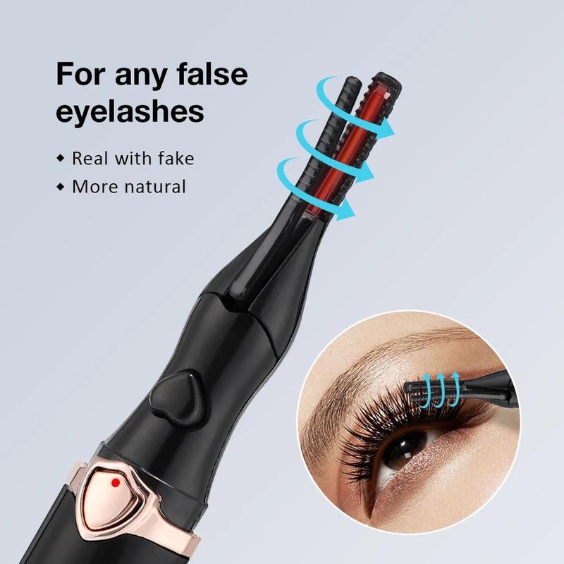 Lasting Lash Curler Tool Naturally Curled Electric Eyelash Curler 3-level Temperature Control Styling Make Up Eyelashes Curl