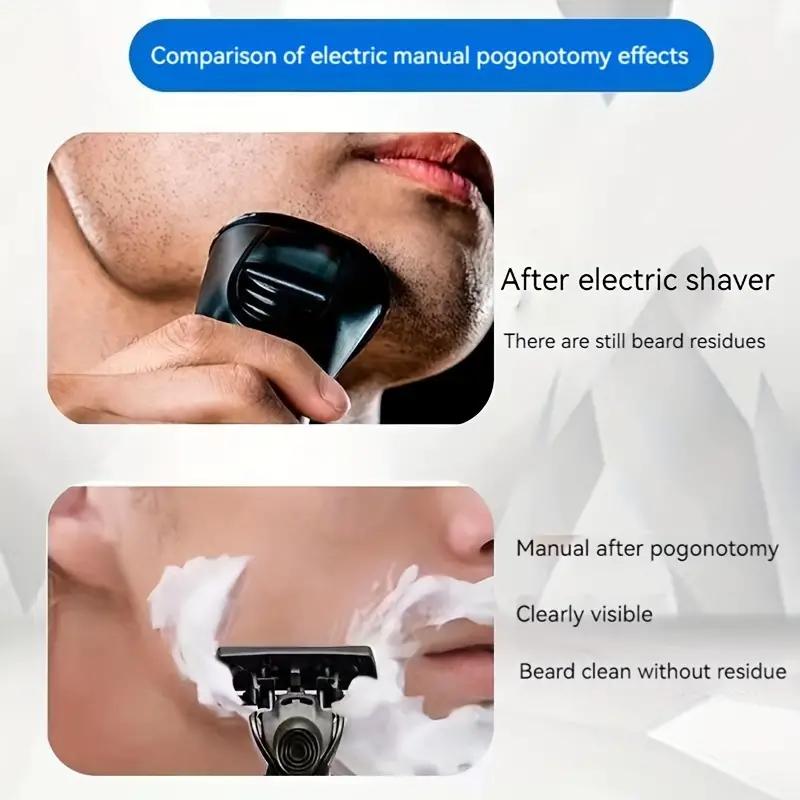 Newly upgraded 7-layer men's shaver, manual shaver, 7-layer blade head, blade holder, German craftsmanship for scratch prevention