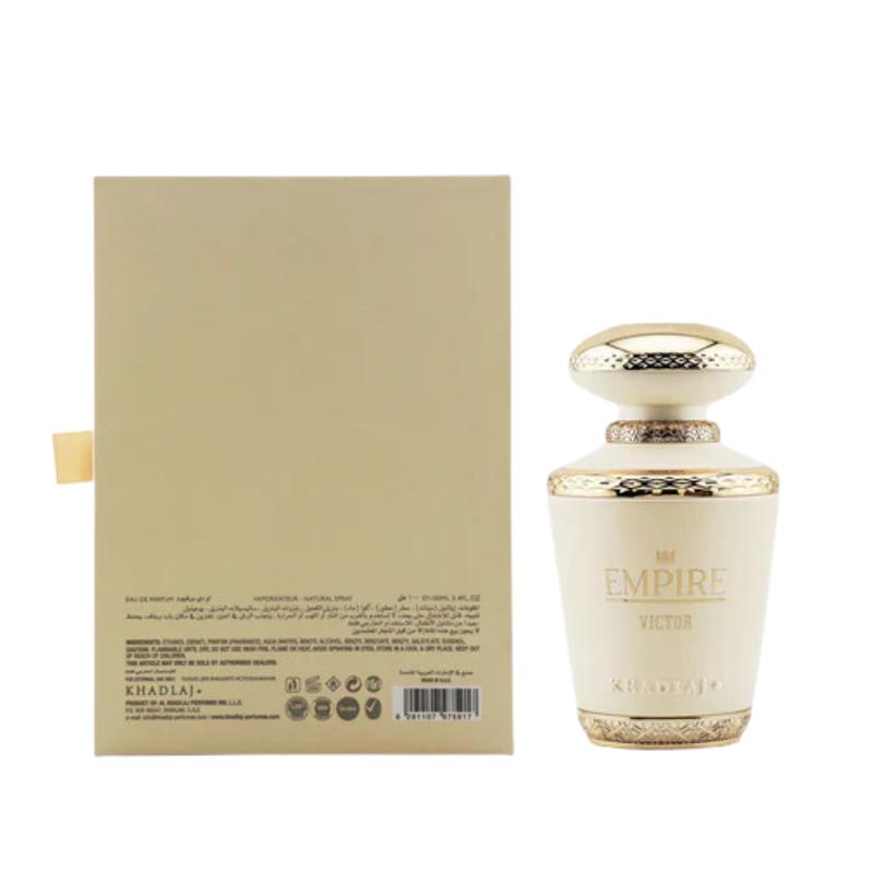 Khadlaj Empire Victor for Unisex Eau de Parfum Spray, 3.4 Ounce