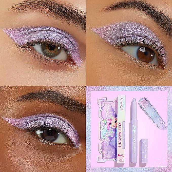 ColourPop Winx Club Shadow Stix - Cream Eyeshadow Stick with Long-Lasting Color - Multi-Use Cream Makeup with a Built-In Sharpener & Precise Tip for Easy Application - Static Sphere (0.05 oz)