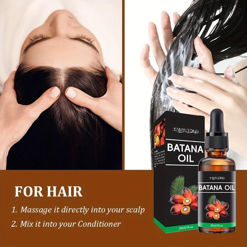 Batana Oil Hair Care Essential Oil, 2 Counts Deep Moisturizing & Smoothing Hair Oil, Hair Care Products for Dry & Damaged Hair