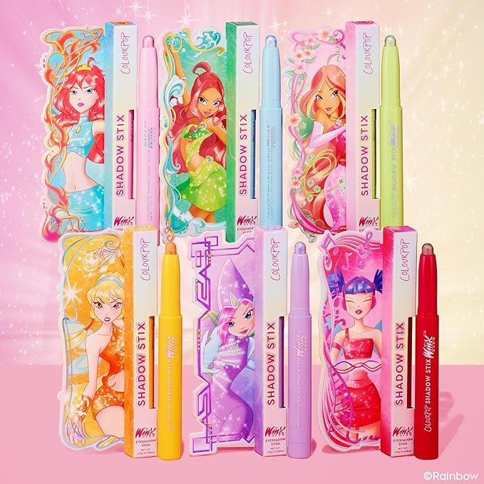 ColourPop Winx Club Shadow Stix - Cream Eyeshadow Stick with Long-Lasting Color - Multi-Use Cream Makeup with a Built-In Sharpener & Precise Tip for Easy Application - Static Sphere (0.05 oz)