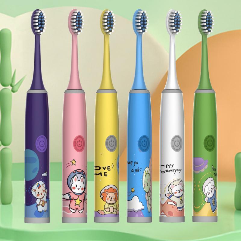 Electric Toothbrush With 5 Counts Brush Heads, Gums Protecting Motor Toothbrush With Soft Bristles, Intelligent Deep Cleaning Toothbrushes