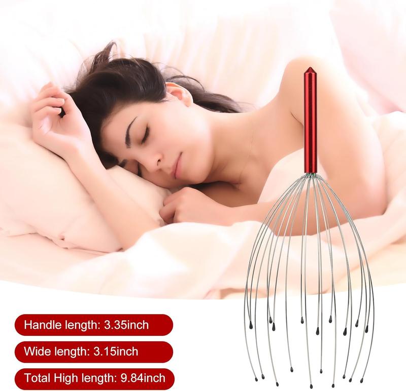 20 Fingers Scalp Massager, Head Scratcher Back Massage for Body Stress Relax, Stocking Stuffers for Men Women Adults, with Christmas Gift Box