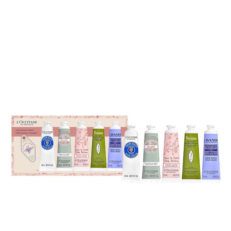 Nourishing & Protective Classic Hand Cream Holiday Sets: Gift the Best Moisturizing Hand Creams Including Almond, Shea Butter, Lavender, Limited Edition Citrus Scents & More L'Occitane L'Occitane