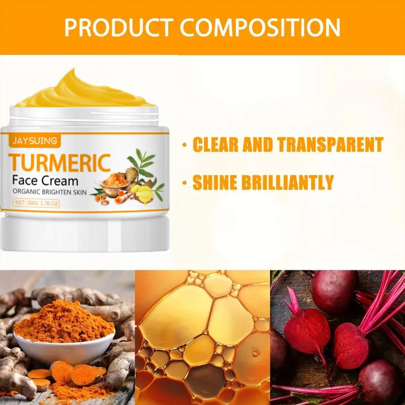 Turmeric Face Cream Facial Moisturizer Skin Care Refining Pores Moisturizing nourishing Skin Delicate Firming Comfort Hydrating