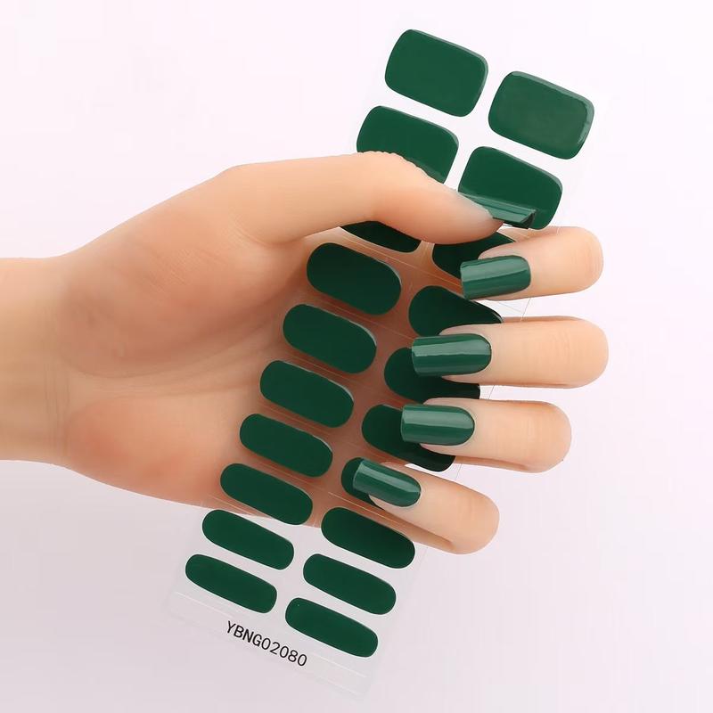 Gel Nail Stickers Semi-curing Heating Lamp Hardening Nail Sticker