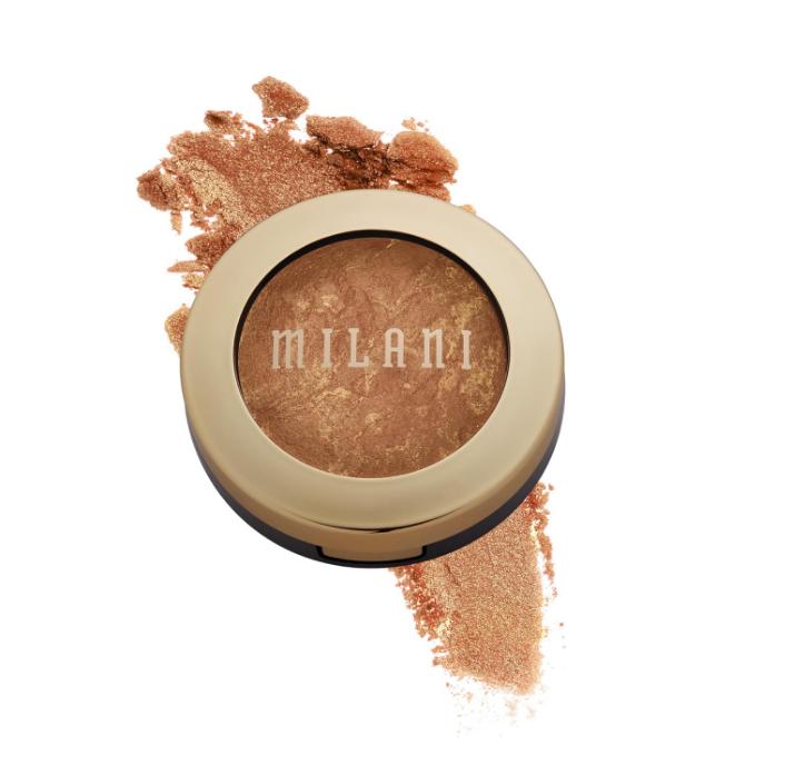 Milani Baked Bronzer - Glow, Cruelty-Free Shimmer Bronzing Powder to Use For Contour Makeup, Highlighters Makeup, Bronzer Makeup