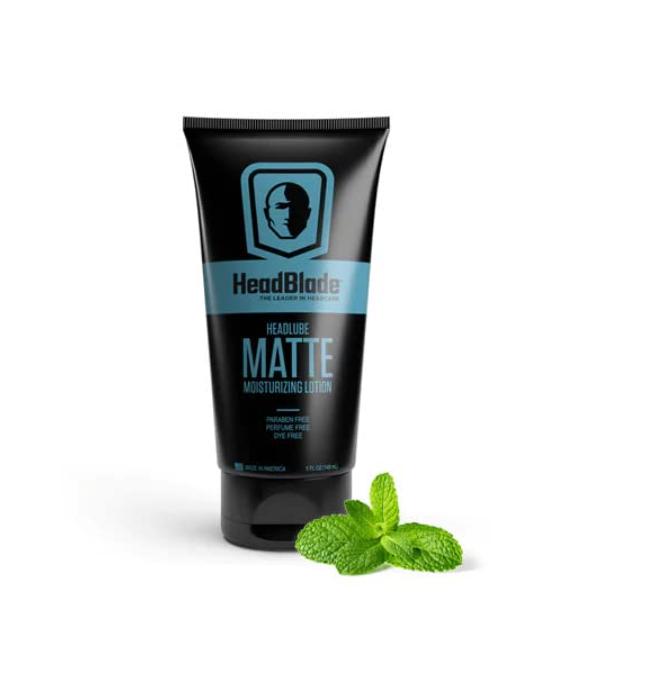 HeadBlade HeadLube Matte Moisturizer Lotion for Men (5 oz) - Leaves Head Smooth and Grease-Free, free Head Shaving Experience - Stay Refreshed and Hydrated with this Specially Designed Head Moisturize Aftershave Aloe