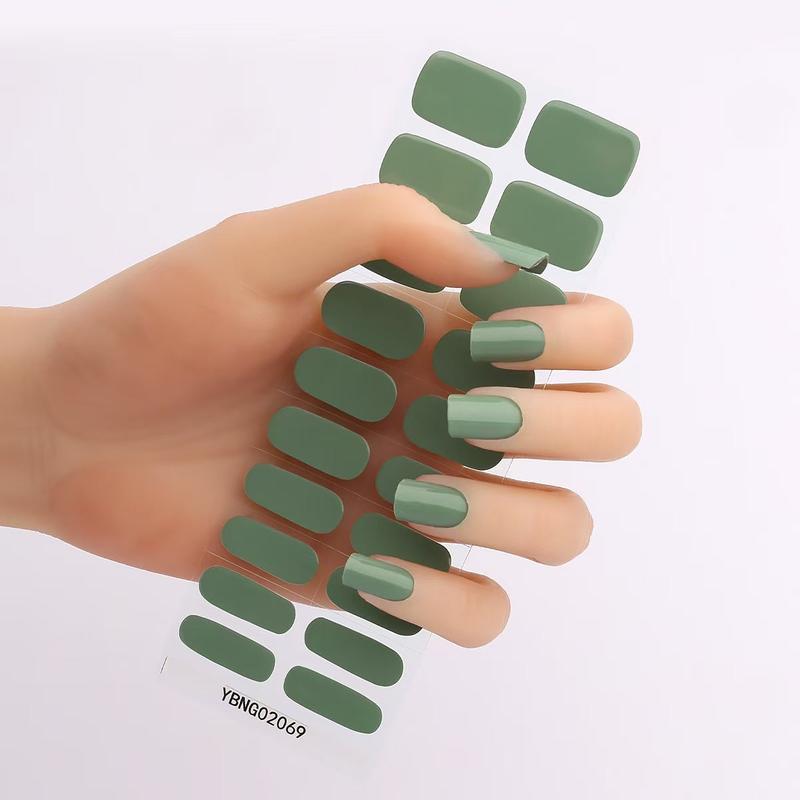 Gel Nail Stickers Semi-curing Heating Lamp Hardening Nail Sticker