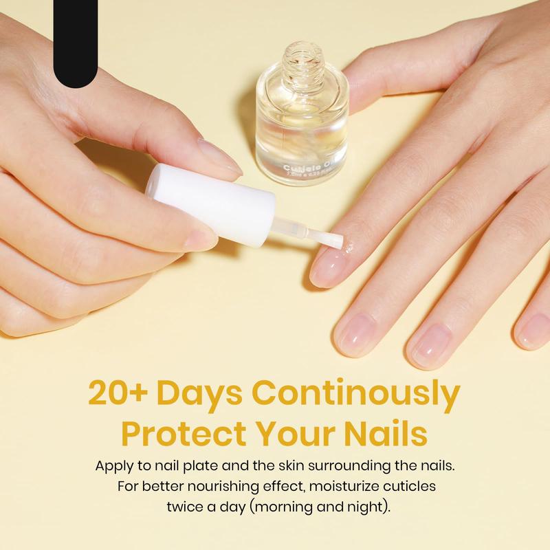 7.5ml Cuticle Oil Nail Oil Cuticle Oil Care for Nail, Damaged Cuticles, Stronger Nails Spa and Hand Manicure Essentials for Repaired Thin Nails DIY Home Nail for Women, Organic Nail, Growth Oil for Strength & Moisture Nail ， radiant nailgrowth