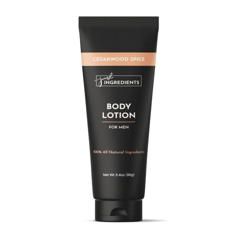 Just Ingredients Men's Body Lotion - Cedarwood Spice