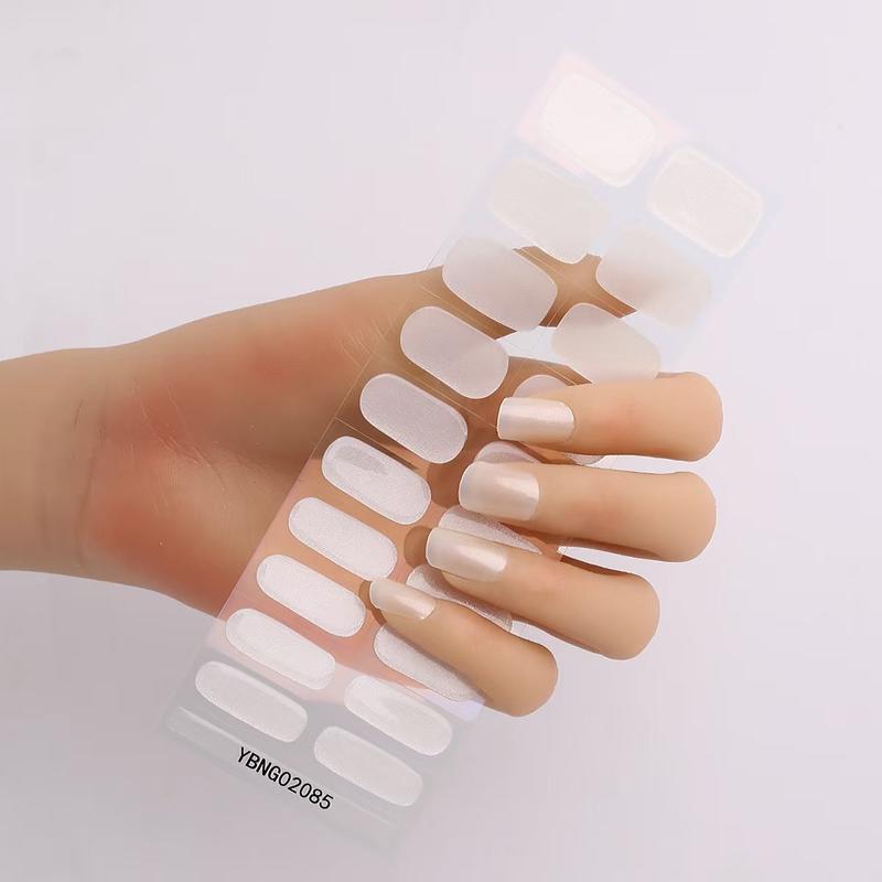 Gel Nail Stickers Semi-curing Heating Lamp Hardening Nail Sticker