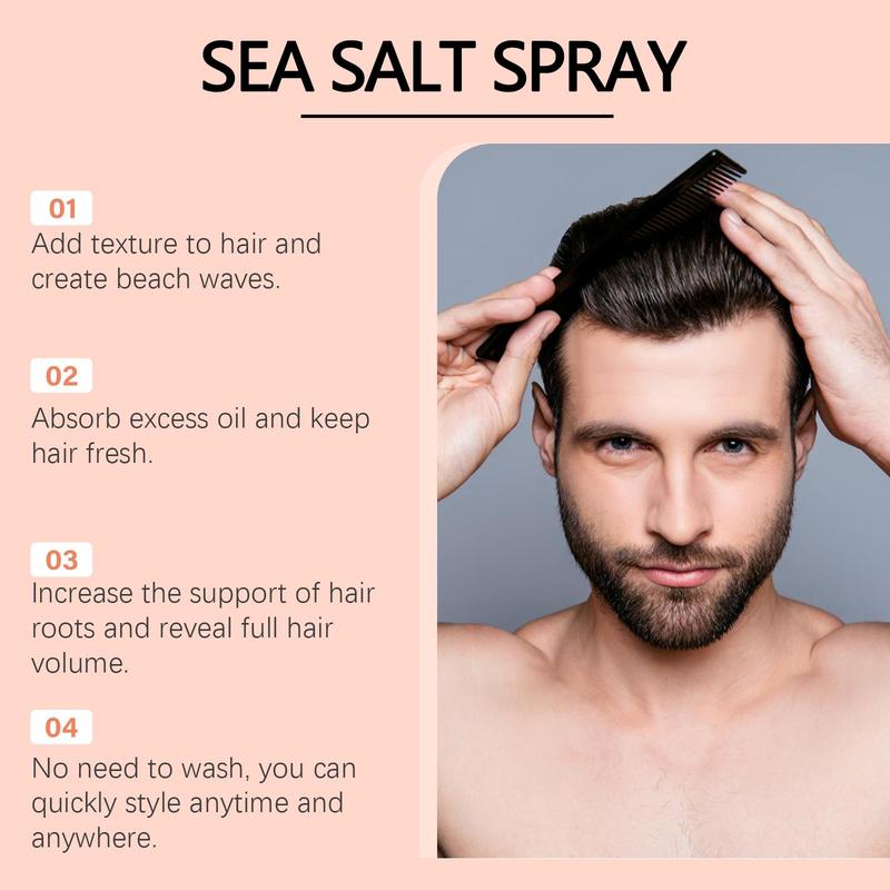 Sea Salt Spray, Hair Styling Spray, Hair Care & Styling Product for Women & Men, Professional Hairdressing Product for Daily Use